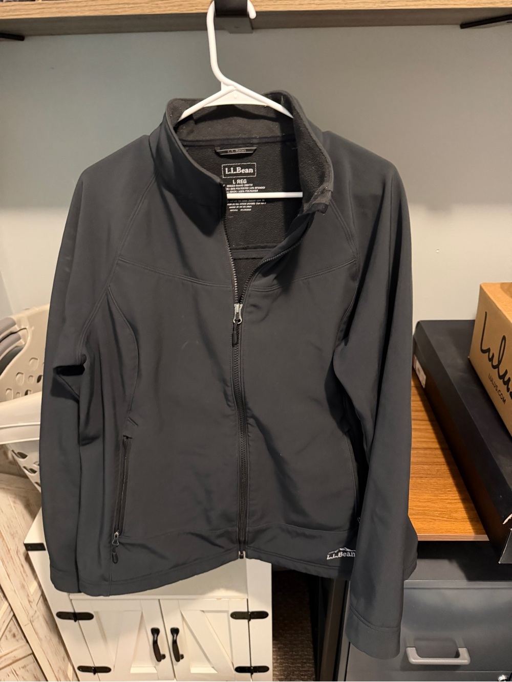 L.L. Bean Softshell Jacket - Black Zipper